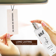 The Old Natural Spray Car Perfumes with Essential Oils Fragrance in Glass bottle with 2 Hanging Tags | Car Air Fresheners 50ml (White Oudh)