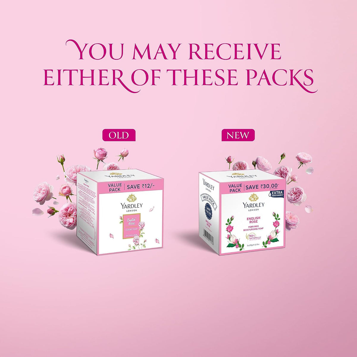 Yardley London English Rose Luxury Soap, 100 G, Pack of 3