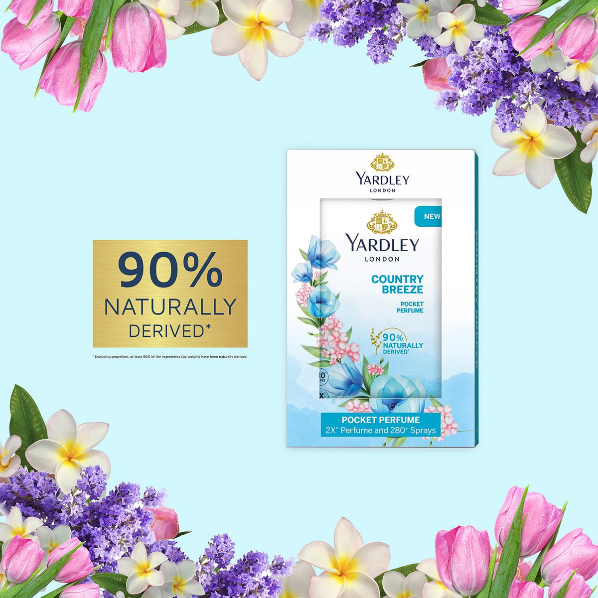 Yardley London Country Breeze Compact Perfume for Women, 18ml