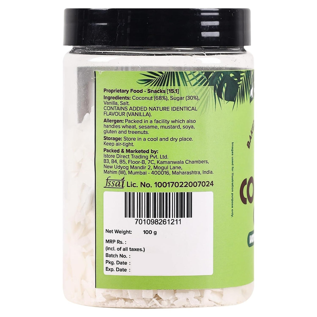Urban Platter Coconut Chips, 100g / 3.5oz [Crispy, Oven Baked, Flavorful]