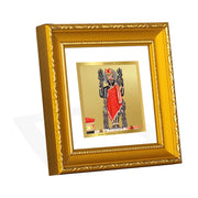 Diviniti Dwarkadhish Gold Plated Wall Photo Frame, Table Décor| DG Frame 101 Size 1A and 24K Gold Plated Foil| Religious Photo Frame Idol For Pooja, Gifts Items (10 CM X 10 CM)
