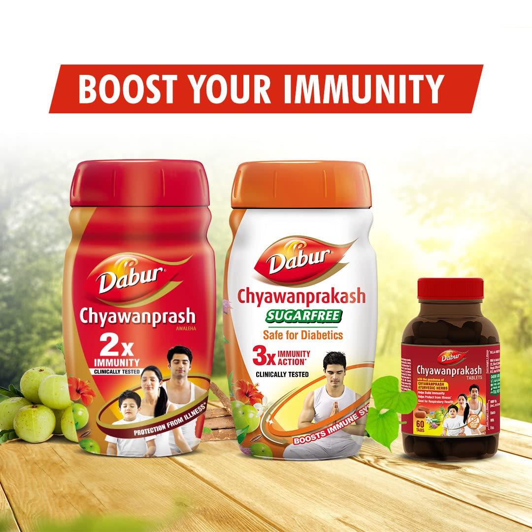 Dabur Chyawanprash 2 Kg & Dabur Triphala Churna Ayurvedic Remedy For Gastro Intestinal Health - 500g
