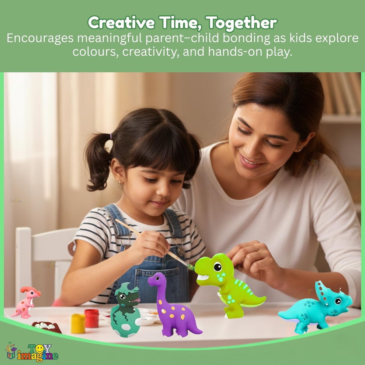 Toy Imagine DIY Dinosaur Mould & Paint Craft Kit for Kids Age 6-12 Years