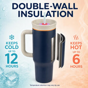 Toy Imagine 1200ml Insulated Tumbler with Handle & Straw, Stainless Steel