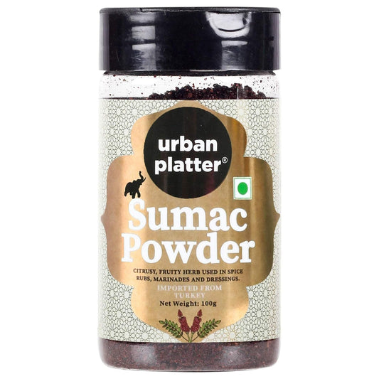 Urban platter Sumac Powder, 100Gram, Versatile Spice, Citrusy And Fruity, Perfect For Dry Rub And Seasoning.