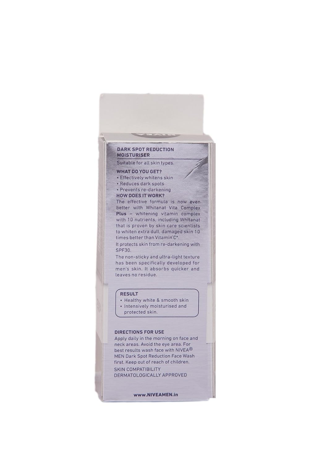 NIVEA Men Dark Spot Reduction Moisturiser Cream SPF 30, 50ml
