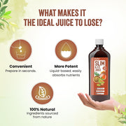 Dabur Slim & Fit Juice - 1L | 100% Natural & Ayurvedic | No Artificial Colours, Sugars & Flavours | Healthy Weight Management |Helps Boost Metabolism