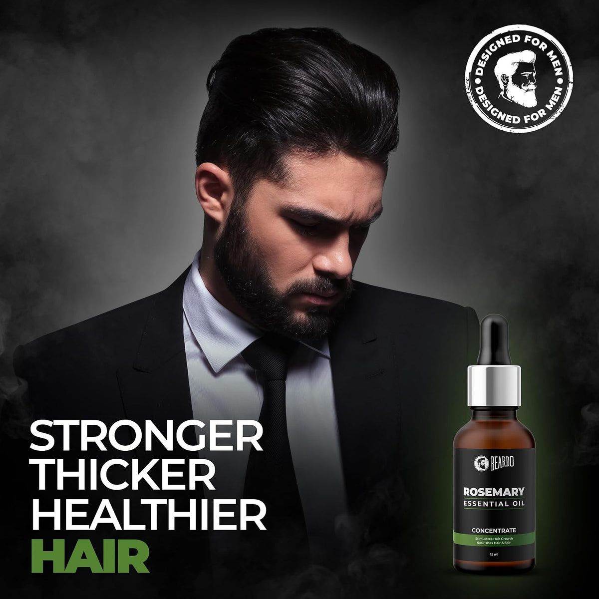 Beardo Rosemary Essential Oil | Hair Oil | Rosemary Essential Oil for Hair Growth | For Hair & Skin Nourishment | 100% Natural | Aroma Oil | Rosemary Oil 15 ml