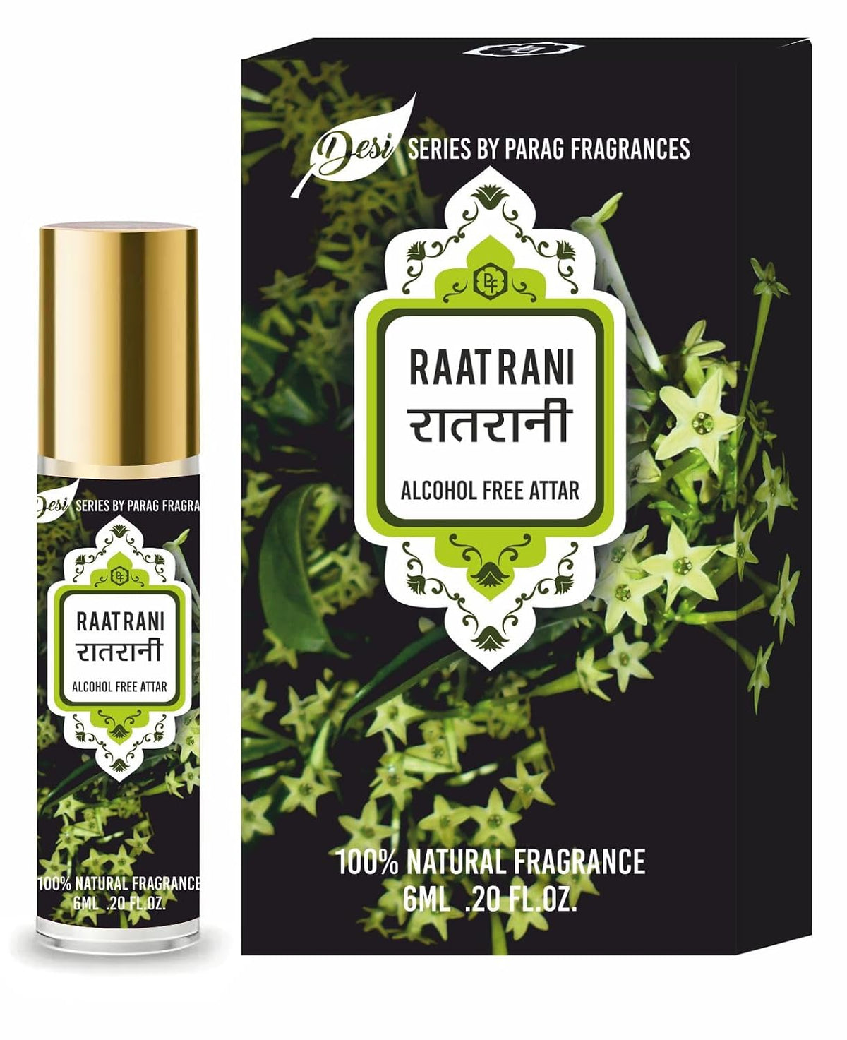 Parag Fragrances Desi Series Attars (6ml, Raatrani/Night Queen)