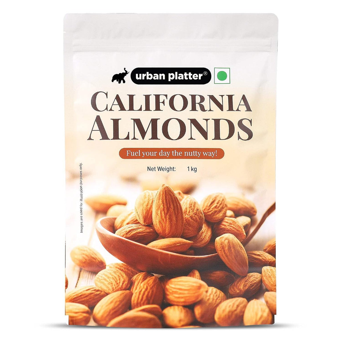 Urban Platter California Almonds, 1 Kg (Rich in Fibre, Rich in Protein)