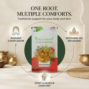 IndianJadiBooti Elite Golden Complex: Amba, Daru, Selam Haldi & Narkachur – For Advanced Skin Radiance, Natural Antioxidant Support & Daily Vitality – 100gm each