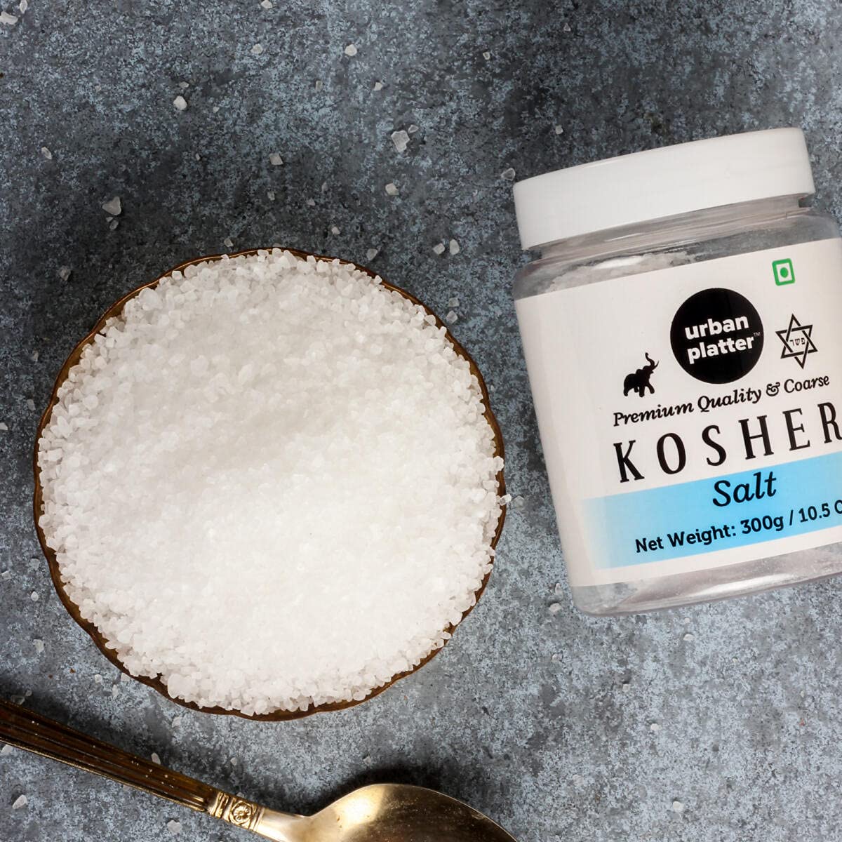 Urban Platter Kosher Salt, 300g / 10.8oz [All Natural & Coarse], White