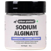 Urban Platter Sodium Alginate Powder, 50g [Food Grade | Molecular Gastronomy | Thickening Agent | Stabilizing Agent | Spherification]