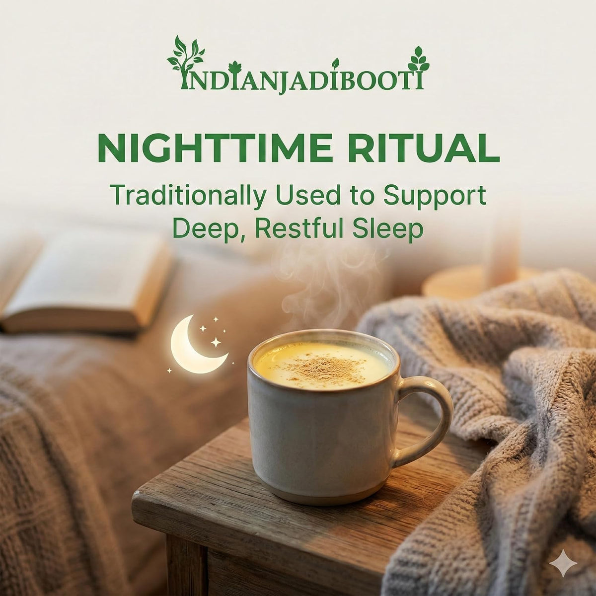 IndianJadiBooti Ashwagandha Powder 250g (Asgandh Nagori) | Pure Withania Somnifera Root Churna | Supports Stress Relief, Daily Energy & Restful Sleep | Natural Vata Balance