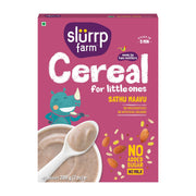 Slurrp Farm Sathu Maavu | 100% Natural Multigrain Health Mix with The Goodness of Ragi, Dals & Almonds | No Salt, No Added Sugar, No Milk | 200g