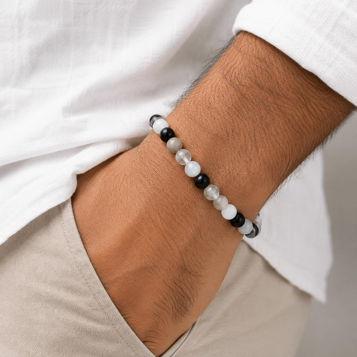 SHINDE EXPORTS Natural Rutile Gemstone Bracelet for men and women