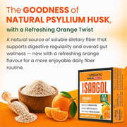 Baidyanath Asli Ayurved Isabgol Orange flavour- Psyllium Husk Powder 200gm+50g combo | Boosts Digestion | Constipation Relief Naturally | Rich Source Of Dietary Fiber Supplement