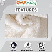 OYO BABY - Waterproof Baby Bed Protector Dry Sheets(Grey + Salmon Rose) & OYO BABY 3-in-1 Fleece Hooded Baby Blanket Wrapper -Pack of 1 (Baby Pink Star Printed)