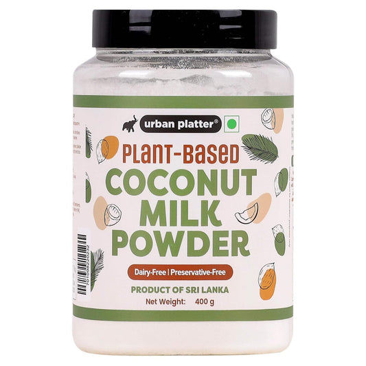 Urban Platter Coconut Milk Powder, 400g (Plant-Based, Preservative-Free , Easy to use, Dairy-Free , Source of Protein ,Add to Smoothies ,curries, Baked Goods))