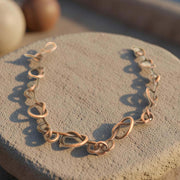 SHINDE EXPORTS Pure Copper Link Chain Bracelet Unisex S Hook 8.5 Inch