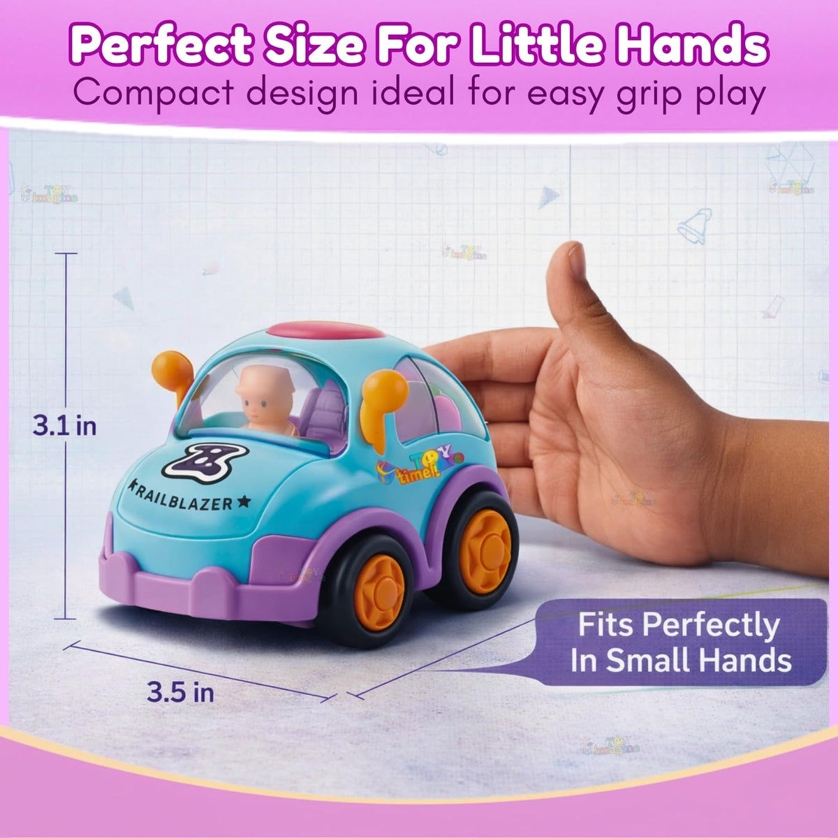 Toy Imagine Kids Friction Car Set Pack of 6