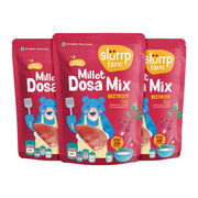 Slurrp Farm Millet Dosa Instant Mix | Supergrains And Beetroot | Natural And Healthy Food, 150g (Pack Of 3)