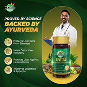 Zandu Livital Liver Detox Tablets – Clinically Proven for Liver Detox & Health Support in 2 Months | 90 Tabs X 2 | 100% Ayurvedic Formula with Bhringaraj & Guduchi | Ayurvedic Alternative to Milk Thistle