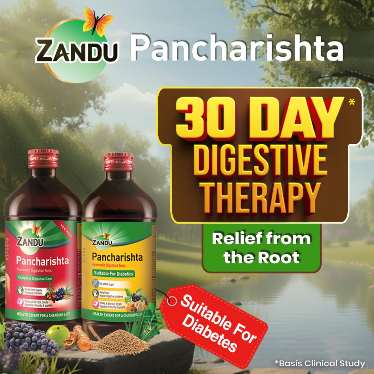 Zandu Pancharishta Ayurvedic Digestive Tonic | Suitable for Diabetics | 650ML | Relief from Regular Gas, Bloating, Acidity & Indigestion From the Root