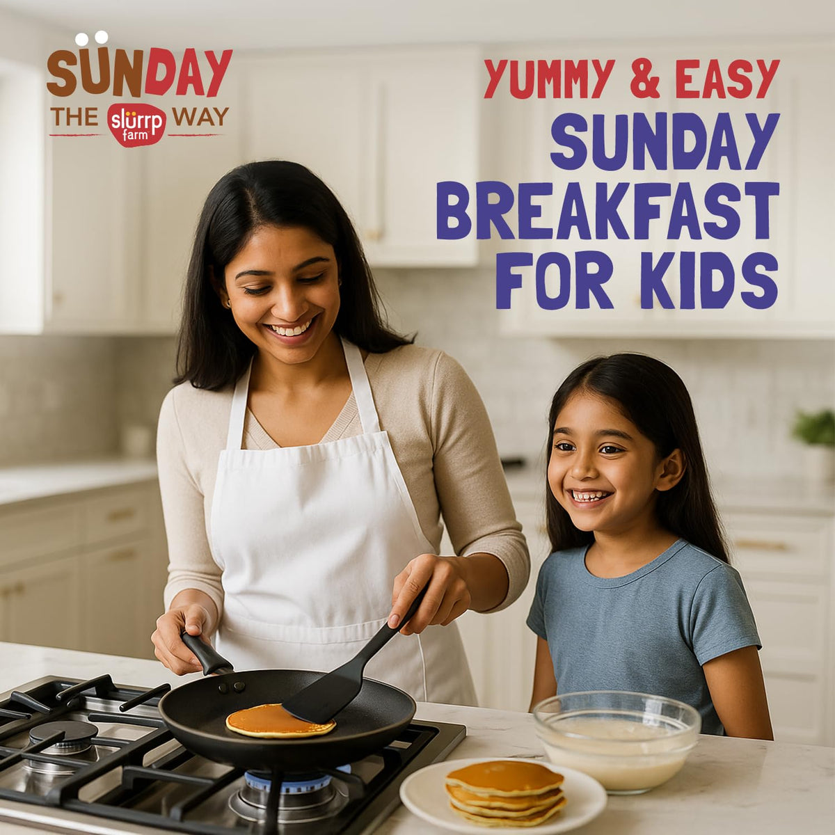 Slurrp Farm No Maida Pancake Mix | Instant Breakfast Mix made with Oats and Jowar | 100% Vegetarian Eggless Healthy Breakfast for Kids & Adults | Blueberry and Classic Combo- 150g X 2