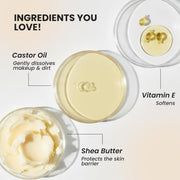 INSIGHT Savanna Shea Butter Cleansing Balm with Vitamin E | Balm to Oil Texture | Gentle Makeup Remover for Dry Skin | Removes Waterproof Formula | Hydrating & Nourishing (25g)