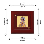 DIVINITI Khatu Shyam Ji 24K Gold Plated MDF Photo Frame|Premium Religious Table Top Frame for Home, Office & Prayer Room|Luxury Spiritual Gift Item for Housewarming, Festive Gifting|10 x 10 CM