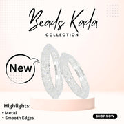 NMII Stylish Pearls & Alloy Metal Kada Set For Women and Girls | Metal Bangles For Women | Traditional Kada Bangles For Girls | Pearls Moti kada | metal kada bangles for women, (MAH58_9001-White-2.2)