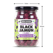 Urban Platter Freeze-Dried Jamun Cubes, 50g (Real Fruit | Naturally Tangy & Antioxidant-Rich | Crunchy Snack or Topping)