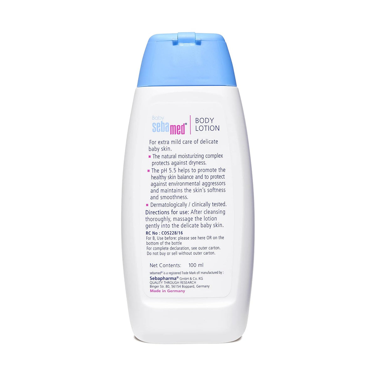 Sebamed Baby Body Lotion|pH 5.5|Vegan|100 ml (Pack of 3)