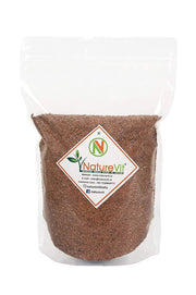 NatureVit Roasted Salted Flax Seeds, 400g [High Fibre, Antioxidant]