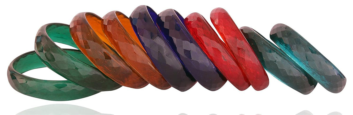 NMII Glass Bangles Set for Women & Girls
