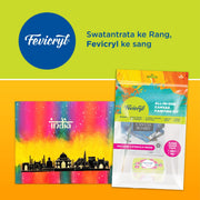 Fevicryl All in One Canvas Kit with 1 Canvas, 1 Brush, 1 Acrylic Colour Kit, Stencils | Pack of 2 Sets | DIY Art & Craft Kit | Ideal Painting Gift Set for Artists, Students, Hobbyists