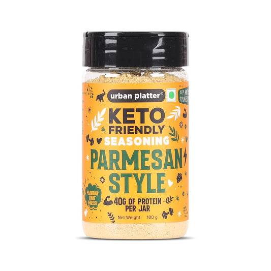 Urban Platter Keto-friendly Parmesan Cheese Seasoning, 100g (High-Protein, Umami-Rich Cheesy Sprinkle for Pasta, Popcorn & Salads)