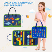 Toy Imagine Montessori Busy Board and Sensory Activity Book for Toddlers