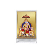 DIVINITI maharaj agrasen Photo Frame for Car Dashboard, Table Decor|ACF 3 Classic Maharaj Agrasen and 24K Gold Plated Foil| Religious Frame Idol for Pooja, Gifts Items (11.0X 6.8 CM)