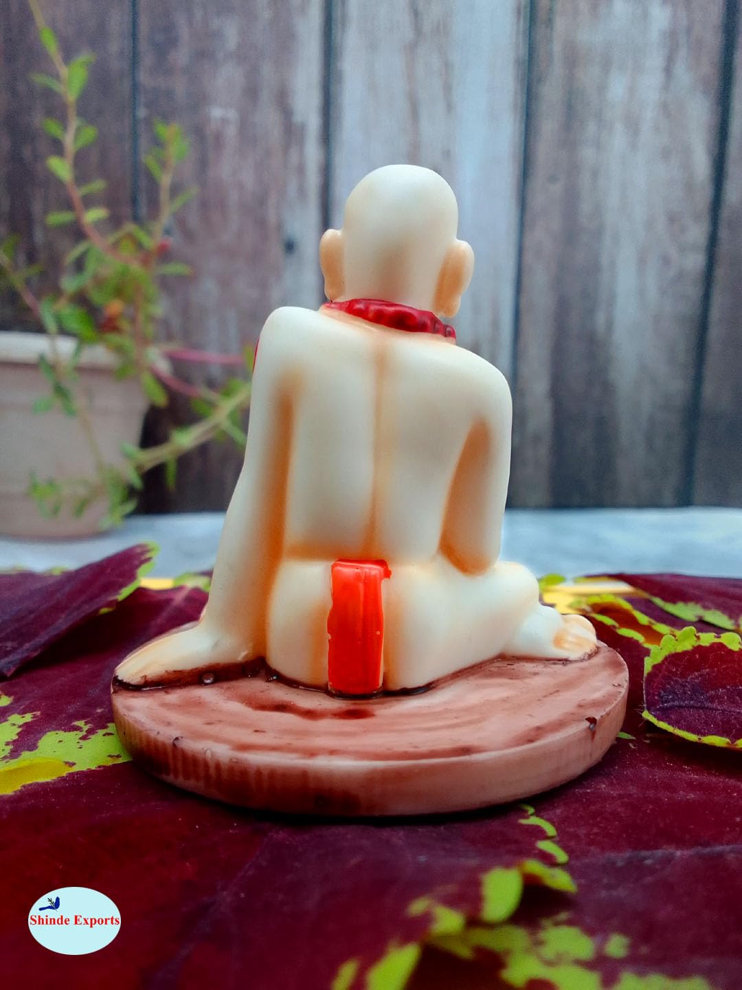 SHINDE EXPORTS Shree Swami Samarth murti Idol Statue for car Dashboard (6cm)