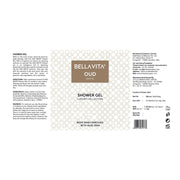 Bella Vita Luxury OUD WHITE Body Wash Refreshing Shower Gel for Deep Cleansing, Hydrating, Moisturising, Softer & Smoother Skin with Aloe Vera 500 ml