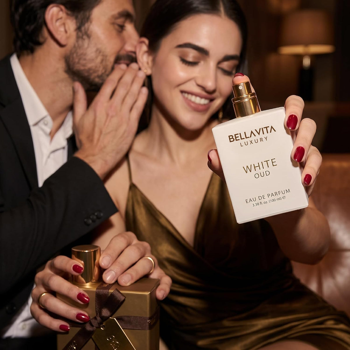 Bella Vita Luxury Unisex White Oud Eau De Parfum Liquid Perfume & With Orange, Fressia & Tobacco|Woody Long Lasting Edp Fragrance Citrus Scent, 100 Ml (Pack Of 2), 200 Millilitres