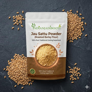 IndianJadiBooti Jau Sattu Powder (Roasted Barley Flour) – 100% Pure Traditional Cooling Superfood for Summer – Helps Support Weight Management, Digestion & Sugar Balance, 1 KG