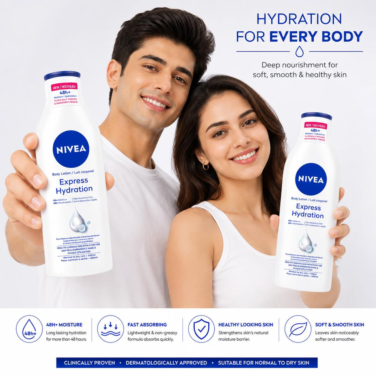 NIVEA Express Hydration Body Lotion, 400ml