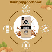 Urban Platter Almond Milk, 1 Litre (Unsweetened | Lactose-Free | Plant-Based Milk Alternative | Works Beautifully in Tea and Coffee)
