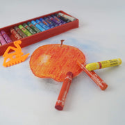 Camel Camlin Kokuyo Oil Pastel (50 Shades) Oil Pastel with Reusable Plastic Box - 25 Shades