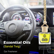 The Old Natural Car Freshener with Essential Oils Fragrance in Glass Bottle with Wooden Diffuser Lid | Mystic Berry, Moods and Sandal Twig Car Freshener Combo Pack (10 * 3ml)