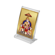 DIVINITI maharaj agrasen Photo Frame for Car Dashboard, Table Decor|ACF 3 Classic Maharaj Agrasen and 24K Gold Plated Foil| Religious Frame Idol for Pooja, Gifts Items (11.0X 6.8 CM)
