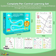 Toy Imagine Reusable Tracing Copybook Kit with Magic Pen for Kids 3-8